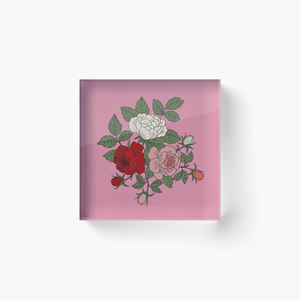 Item preview, Roses Blooming Floral Illustration Cute Rose Flower  designed and sold by alenaz.