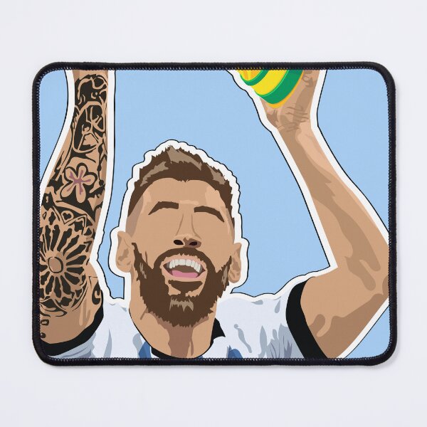 Item preview, Lionel Messi World Champion Sticker Classic T-Shirt designed and sold by Flyart8.