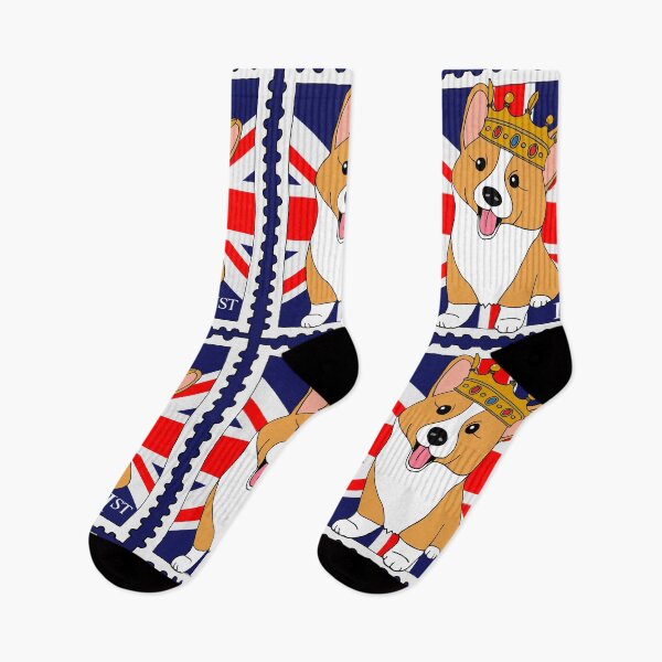 Item preview, Cute Corgi Dog British Postage Stamp designed and sold by HotHibiscus.