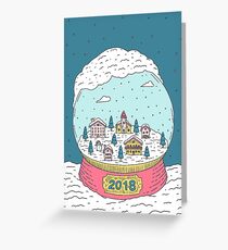 Snow globe Greeting Card