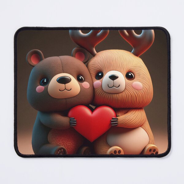 Item preview, Cute animals with heart designed and sold by OkoLaa.