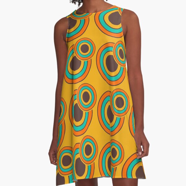Item preview, 1970's Retro Circles / Vintage 70s Seventies Pattern designed and sold by Inspired Images.