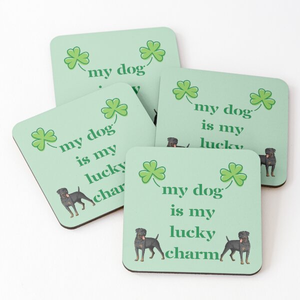 Item preview, My Rottweiler Dog Is My Lucky Charm designed and sold by SeasonalDogs.