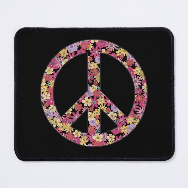 Item preview, Peace Love Flowers Cute Floral Peach Sign 60s 70s Hippie Costume designed and sold by alenaz.