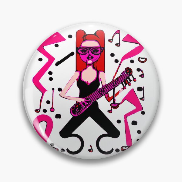 Item preview, "La Radiante Guitarrista" "The Radiant Guitarist" designed and sold by FunnyShopGirl.