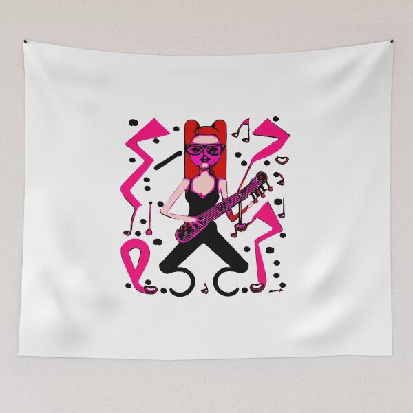 Item preview, "La Radiante Guitarrista" designed and sold by FunnyShopGirl.