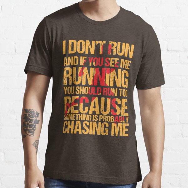 T-shirt homme humour Démineur si tu me vois courir sauve toi vite.