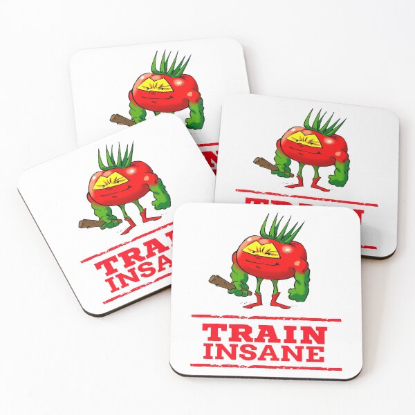 Item preview, Train Insane Tomato The Barbarian Bodybuilder Workout Powerlifter Weightlifter designed and sold by ProjectX23.