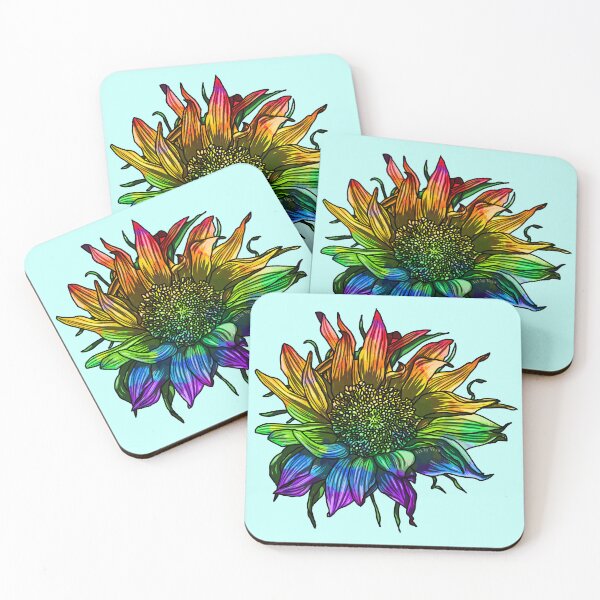 Item preview, Rainbow Sunflower designed and sold by Art by Veya.