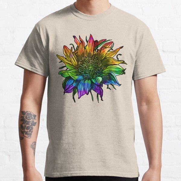 Rainbow Sunflower Classic T-Shirt