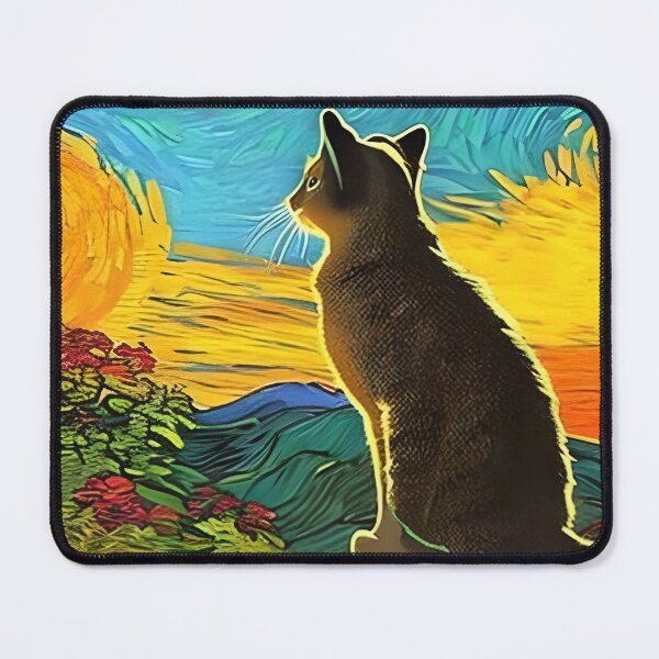Item preview, Cat Watching Sunset Scene designed and sold by roleshop.