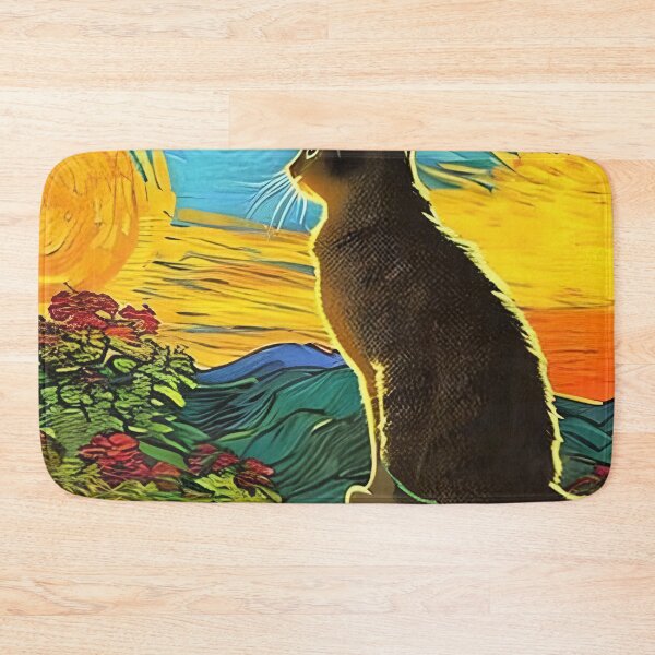 Item preview, Cat Watching Sunset Scene designed and sold by roleshop.