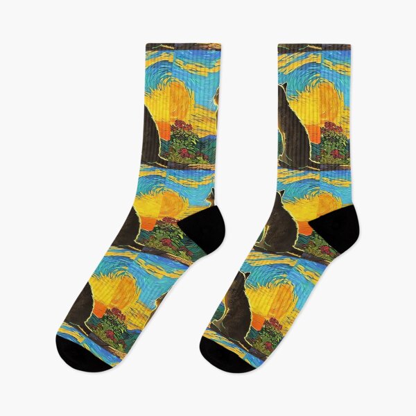 Item preview, Cat Watching Sunset Scene designed and sold by roleshop.