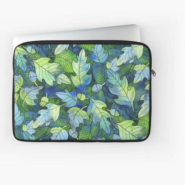 Forest ground at night - seamless pattern - original Laptop Sleeve