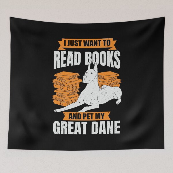 Item preview, Great Dane German Mastiff Dog Reading Lover Gift designed and sold by Marcid95.