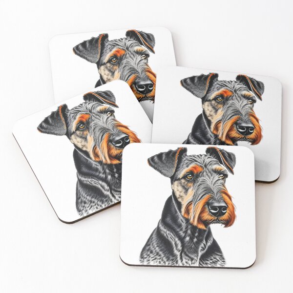 Item preview, Airedale Terrier, charcoal drawing, Ai Generated Art  designed and sold by ACC .