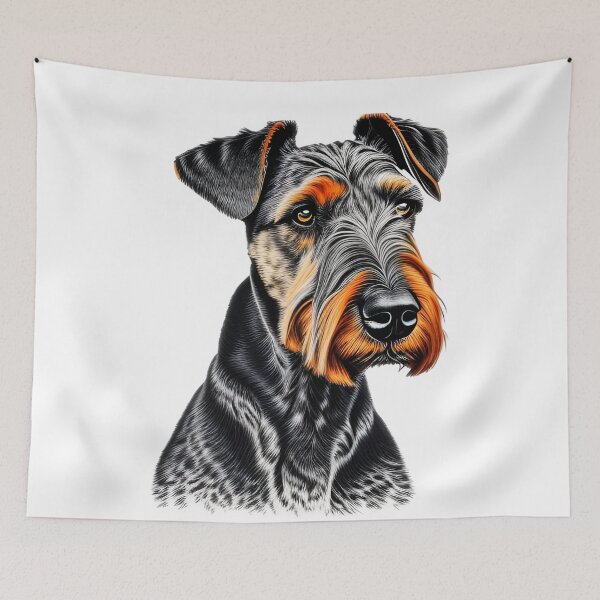 Item preview, Airedale Terrier, charcoal drawing, Ai Generated Art  designed and sold by ACC .