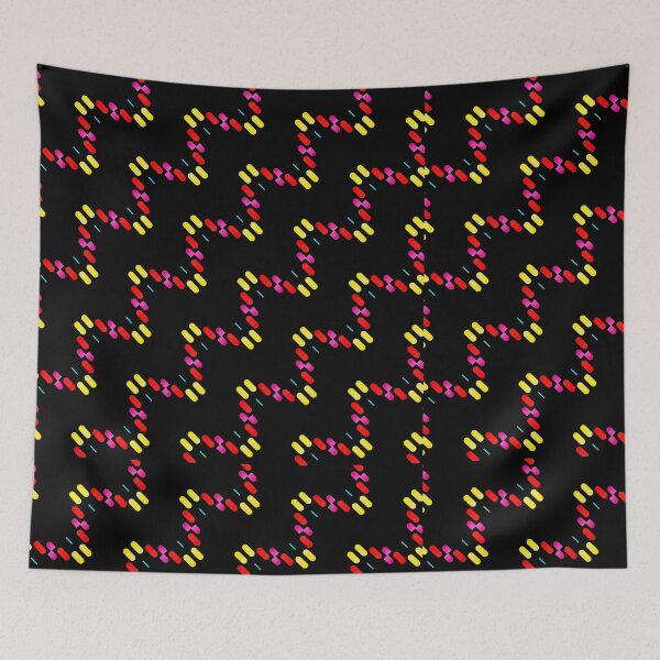 Item preview, Algorithmic  neon rain designed and sold by patternpiper.