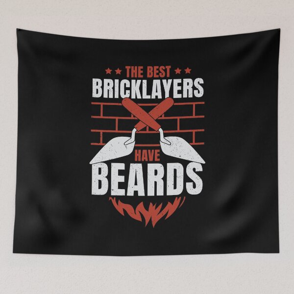Item preview, Bearded Bricklayer Brick Mason Beard Gift designed and sold by Marcid95.