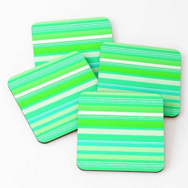 Item preview, Lime and mint green stripes | spring vibes color palette designed and sold by lausn.