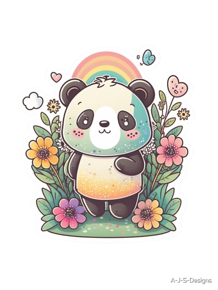 Cute Panda Tumbler Floral Panda Gifts Personalized Panda 