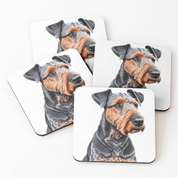 Item preview, Airedale Terrier, charcoal drawing, Ai Generated Art  designed and sold by ACC .