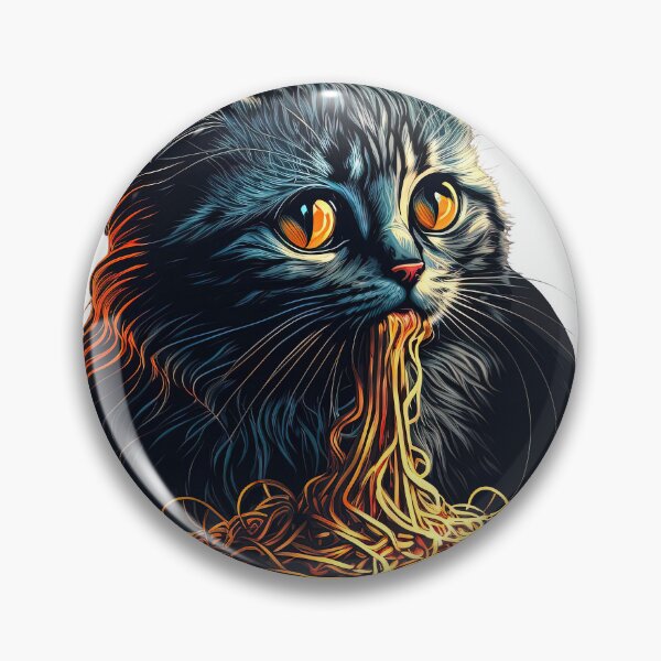 Item preview, Fat Cat Eating Spaghetti  designed and sold by WilderMinds.