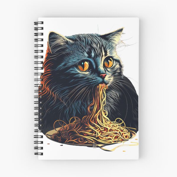 Item preview, Fat Cat Eating Spaghetti  designed and sold by WilderMinds.
