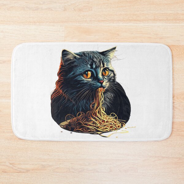 Item preview, Fat Cat Eating Spaghetti  designed and sold by WilderMinds.