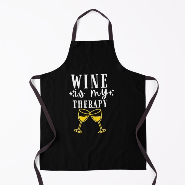 Item preview, Wine is My Therapy Quotes, Wine Lover Gift, Wine Drinker, Typography Quote, Alcohol Quotes designed and sold by thedazzlingmonk.