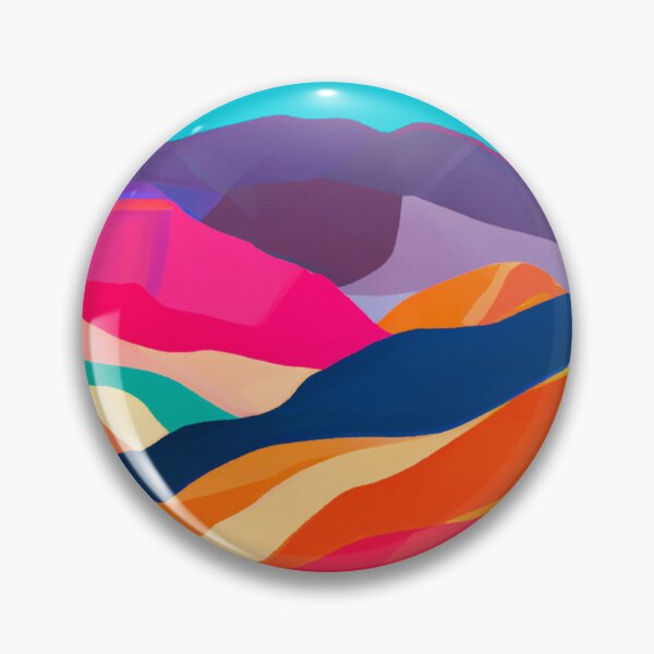 Item preview, Rainbow Mountains Abstract Landscape designed and sold by Timegraf.