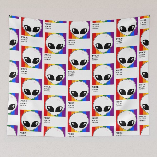 Item preview, Pride Alien Rainbow designed and sold by sasyall.