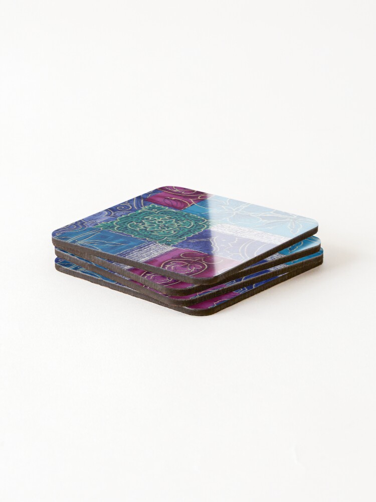 Thumbnail 4 of 5, Coasters (Set of 4), Patchwork Pattern designed and sold by Fizit.