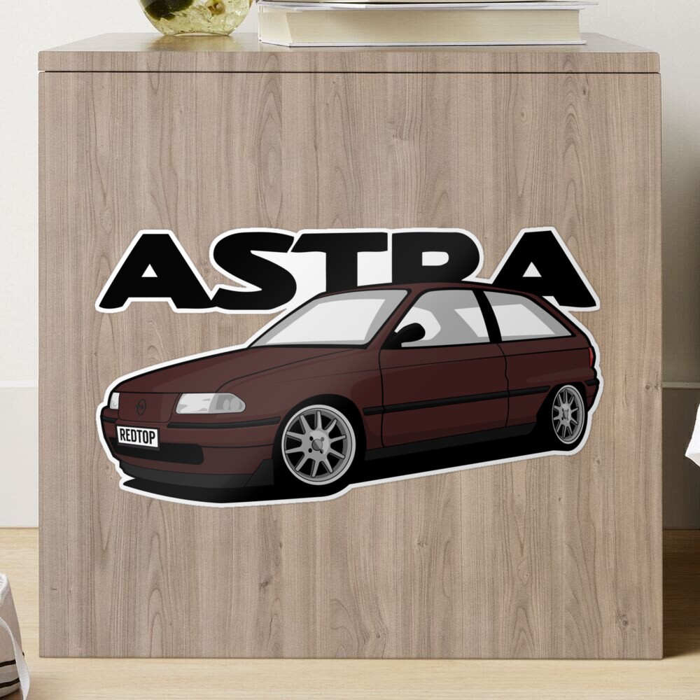 Aufkleber 2 Stück Tiefer Opel Astra MK3 F GSi 3 Türer Umriss Slihouette  Sticker