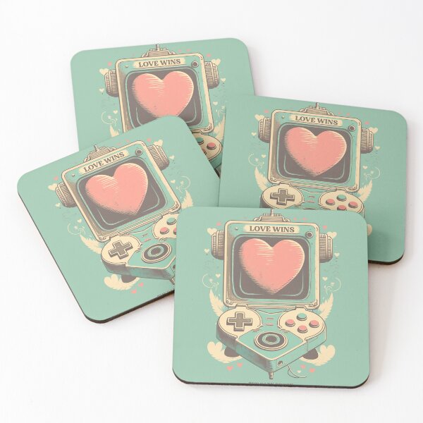 Item preview, Love Wins - Video Game Heart designed and sold by thedarkbrook.