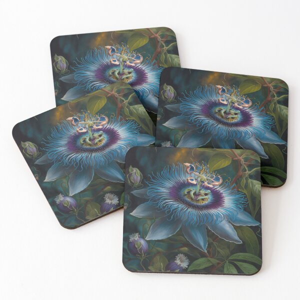 Item preview, Blue Passion Flower  designed and sold by Vanover Designs.