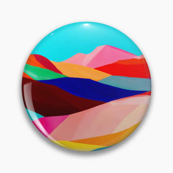 Item preview, Rainbow Mountains Abstract Landscape designed and sold by Timegraf.