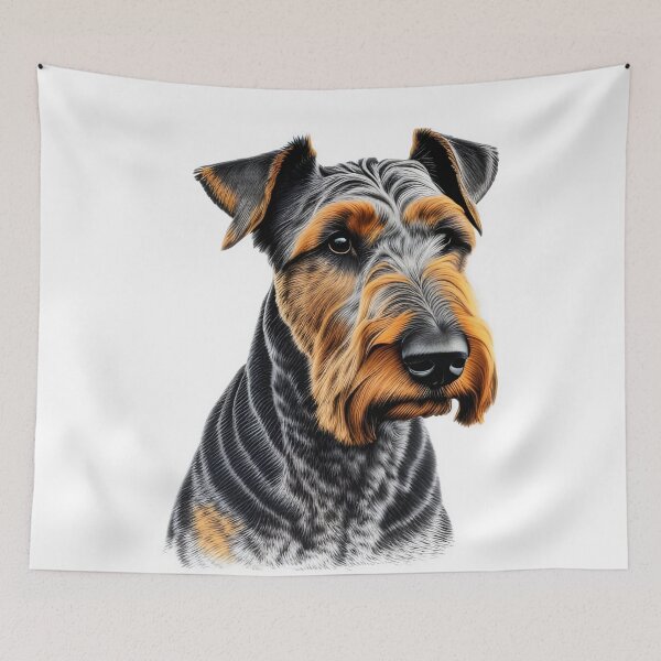 Item preview, Airedale Terrier, charcoal drawing, Ai Generated Art  designed and sold by ACC .