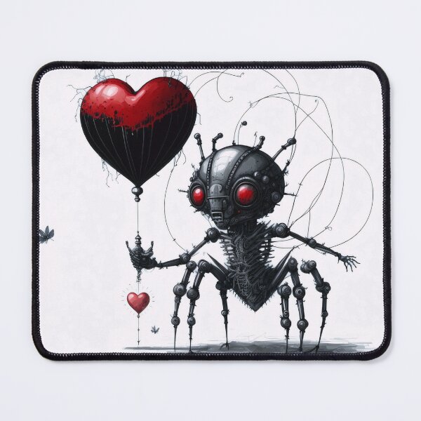 Item preview, Little spider skeleton in love, Valentine's day theme, generated with AI designed and sold by OkoLaa.