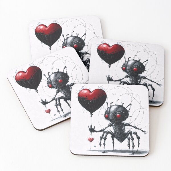 Item preview, Little spider skeleton in love, Valentine's day theme, generated with AI designed and sold by OkoLaa.