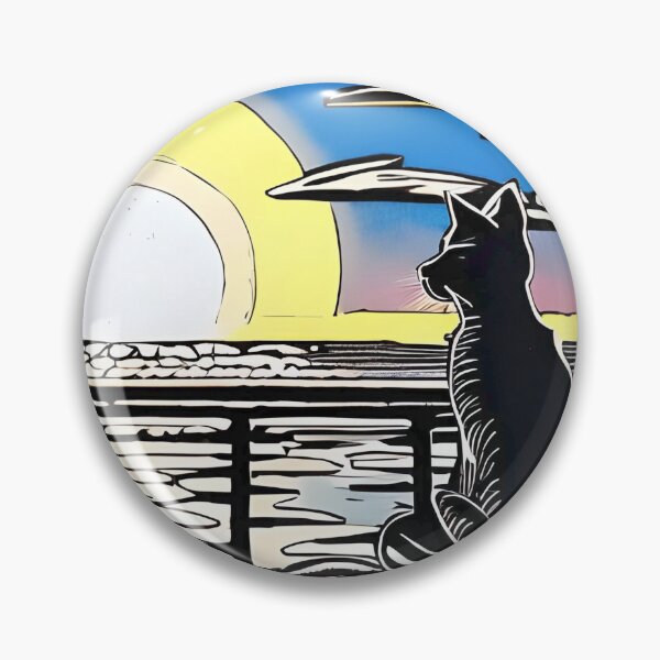 Item preview, Cat Watching Sunset Scene designed and sold by roleshop.