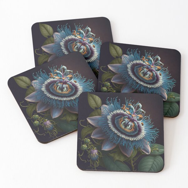 Item preview, Blue Passion Flower  designed and sold by Vanover Designs.