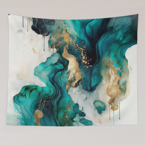 Aperçu de l'œuvre Marbled Ocean Dreamscape créée et vendue par meggydesigns.
