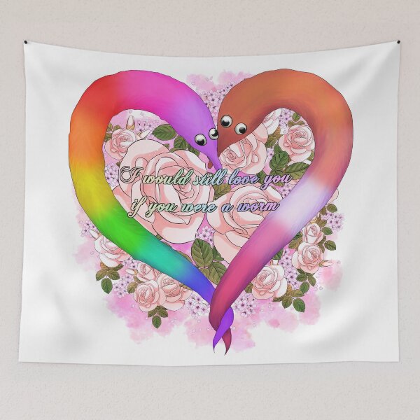 Item preview, I Would Still Love You If You Were A Worm - Pride Ver. 2 (lesbian) designed and sold by StellarDraconic.
