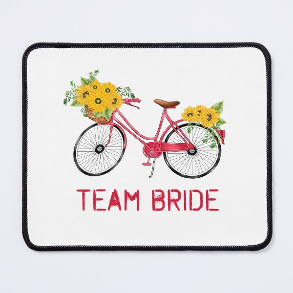 Item preview, team bride, bycicle decorated with sunflowers designed and sold by EmeraldeaArt.