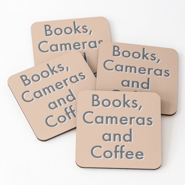 Item preview, Books, Cameras, and Coffee designed and sold by ArtBySymone.