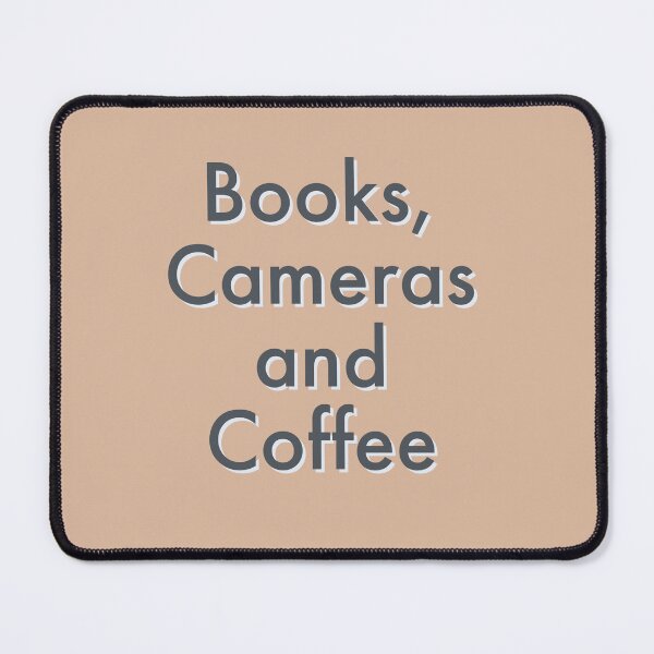 Item preview, Books, Cameras, and Coffee designed and sold by ArtBySymone.