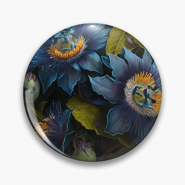 Item preview, Blue Passion Flower  designed and sold by Vanover Designs.