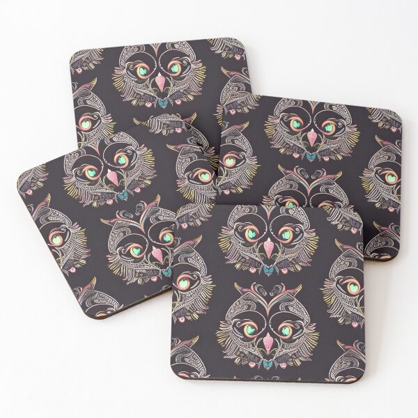 Item preview, Tribal owl pattern designed and sold by Cheekygringo.