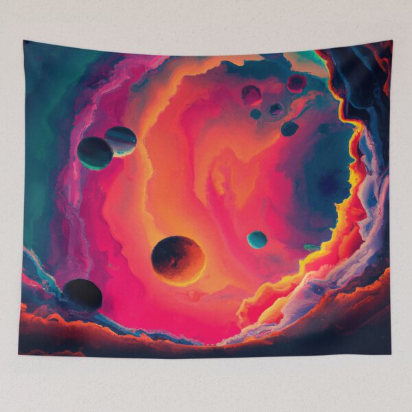 Aperçu de l'œuvre Colourful Space créée et vendue par Timegraf.